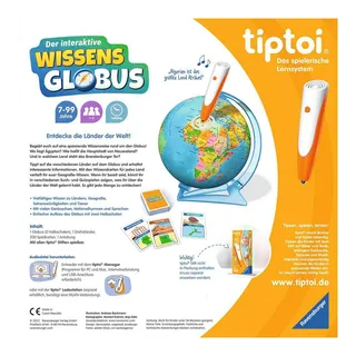 Tiptoi Der interaktive Wissens-Globus by Ravensburger in Multicolour, 23 × 23 × 23 mm – product photo 3 of 3