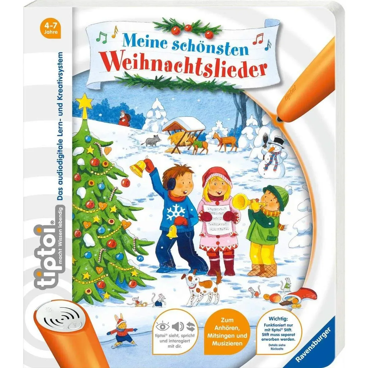 tiptoi® Meine schönsten Weihnachtslieder fra Ravensburger – produktbillede