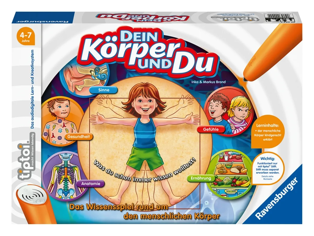 tiptoi Spellen (94 Je lichaam en jij) van Ravensburger – productfoto
