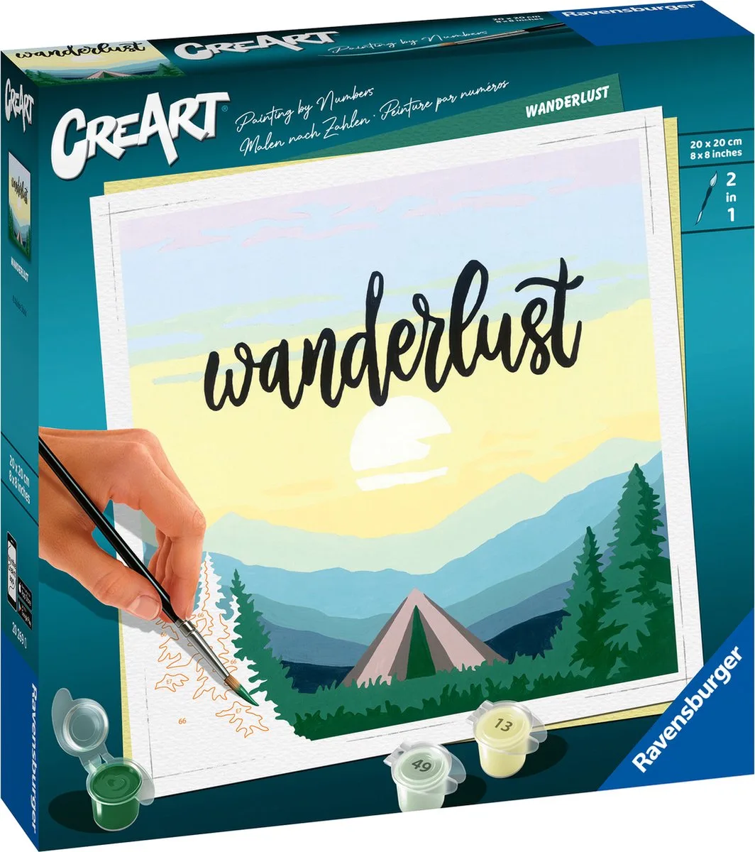 Wanderlust - Schilderen op nummer voor volwassenen von Ravensburger in Mehrfarbig – Produktfoto