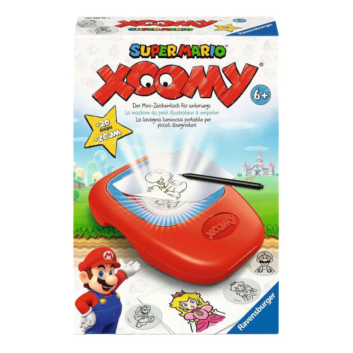 Xoomy Super Mario tekenset voor kinderen - creatieve hobby. van Ravensburger in Meerkleurig – productfoto