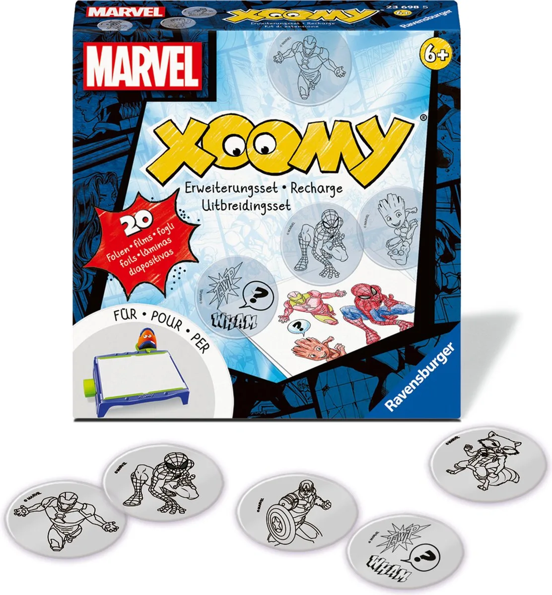 Xoomy Uitbreidingsset Marvel fra Ravensburger i Flerfarvet – produktbillede