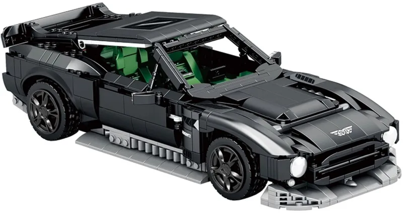 Reobrix 11028 Aston Martin Victor 1:12 bouwset | City fast champions adventure | Creator classic motor bouwpakket | Technic speelgoed ideas voor volwassenen | Icons furious speed auto geschikt voor Lego | Technische bouwdoos met 1638 bouwstenen by Reobrix in Racing – 1:12 Aston Martin Victor – product photo