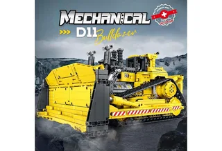 Reobrix 22001 D11 Classic RC Bulldozer auto bouwset | City constructie modelbouw | Technische creator speelgoed ideas bouwpakketten voor volwassenen & kinderen | Radiografisch bestuurbare remote niet geschikt voor Lego | bouwdoos met 1863 bouwstenen fra Reobrix i Contructie – D11 Bulldozer – produktbillede 2 af 5