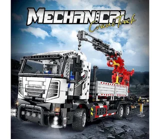 Reobrix 22011 - Kraanwagen - Phone control - 2328 stukjes de Reobrix en Blanc – photo du produit 4 sur 5
