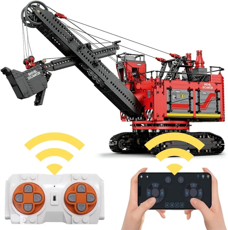 Reobrix - 22014 - 2968Pcs 2.4G Monteren Moc Touw Schop Graafmachine de Reobrix en Contructie – Power Shovel XL – photo du produit