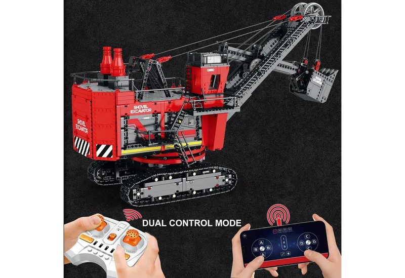 Reobrix - 22014 - 2968Pcs 2.4G Monteren Moc Touw Schop Graafmachine by Reobrix in Contructie – Power Shovel XL – product photo 4 of 5