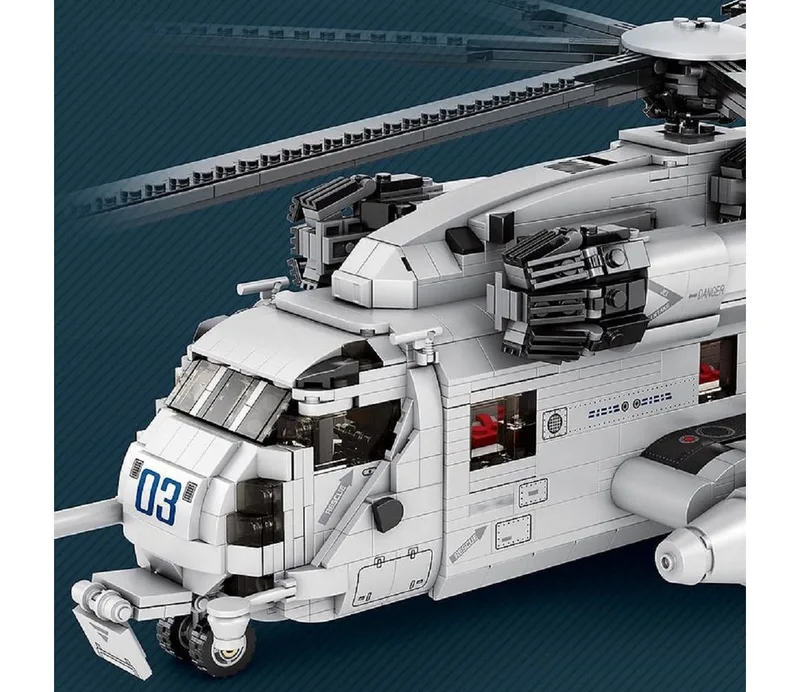 Reobrix 33037 CH-53E Transporthubschrauber Konstruktions-Spielset, (2192 St) von Reobrix – Produktfoto 5 von 5