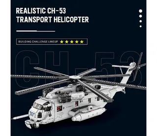 Reobrix 33037 CH-53E Transporthubschrauber Konstruktions-Spielset, (2192 St) von Reobrix – Produktfoto 4 von 5
