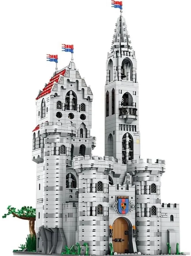 Reobrix 55016 Middeleeuwse Konings Kasteel XL mega bouwset | Classic Creator Modular Castle Building | Expert Architecture Modelbouw | Ridder leger thema | Geschikt voor Lego | Educatief Speelgoed voor volwassenen & kinderen | Bouwdoos met 3999 bloks by Reobrix in Architecture – Middeleeuwse Kasteel XL – product photo