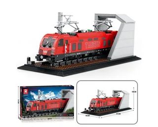 Reobrix 66020 Taurus trein retro classic bouwset | Locomotief city miniatuur modelbouw | Technische educatief creator speelgoed ideas bouwpakketten voor expert volwassenen & kinderen | Niet geschikt voor Lego rails | Bouwdoos met 1939 bouwstenen de Reobrix en City – Taurus Trein – photo du produit 5 sur 5