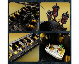Reobrix 66036 Black Pearl Piratenschiff Konstruktions-Spielset, (4304 St) von Reobrix – Produktfoto 3 von 5