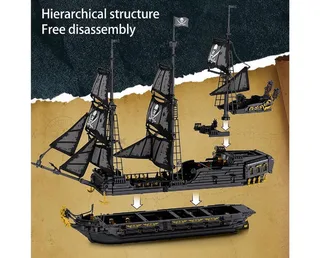 Reobrix 66036 Black Pearl Piratenschiff Konstruktions-Spielset, (4304 St) von Reobrix – Produktfoto 5 von 5