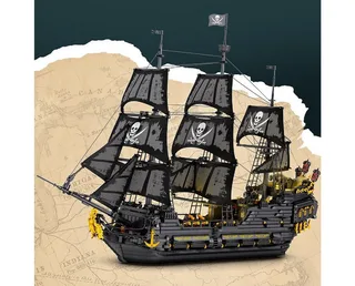 Reobrix 66036 Black Pearl Piratenschiff Konstruktions-Spielset, (4304 St) von Reobrix – Produktfoto 4 von 5