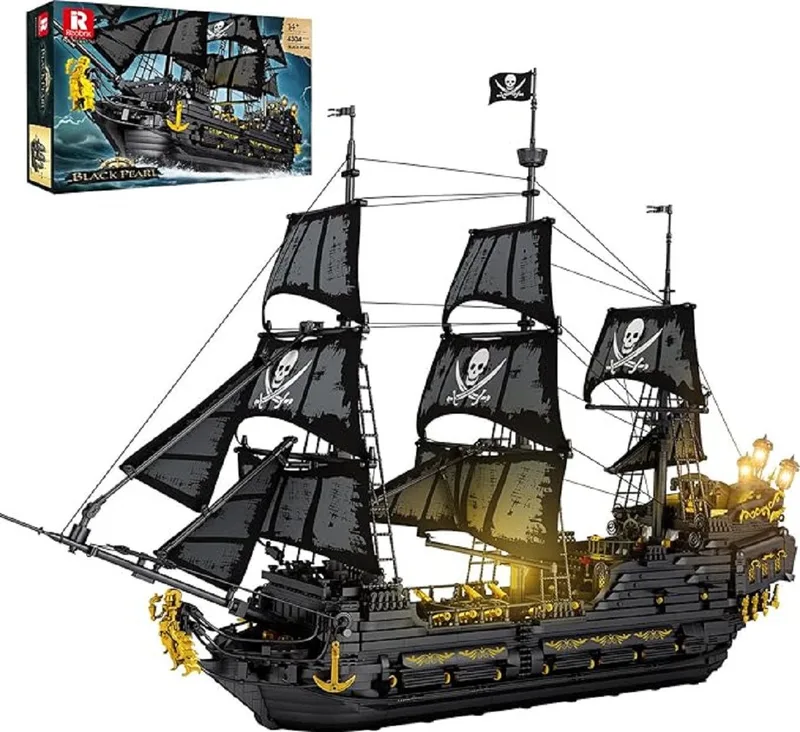 Reobrix 66036 Black Pearl Piratenschiff Konstruktions-Spielset, (4304 St) by Reobrix – product photo