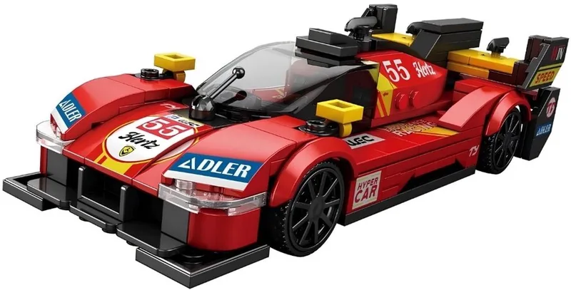 Reobrix 661 Sportwagen 499P bouwset | City fast champions adventure | Creator classic motor bouwpakket | Technic speelgoed ideas voor volwassenen | Icons furious speed auto | Technische bouwdoos met 327 bloks by Reobrix in Auto geschikt voor lego – product photo