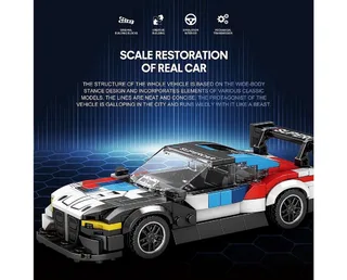 Reobrix 672 M4 GT3 Speed Champion Konstruktions-Spielset, (385 St) von Reobrix – Produktfoto 3 von 5