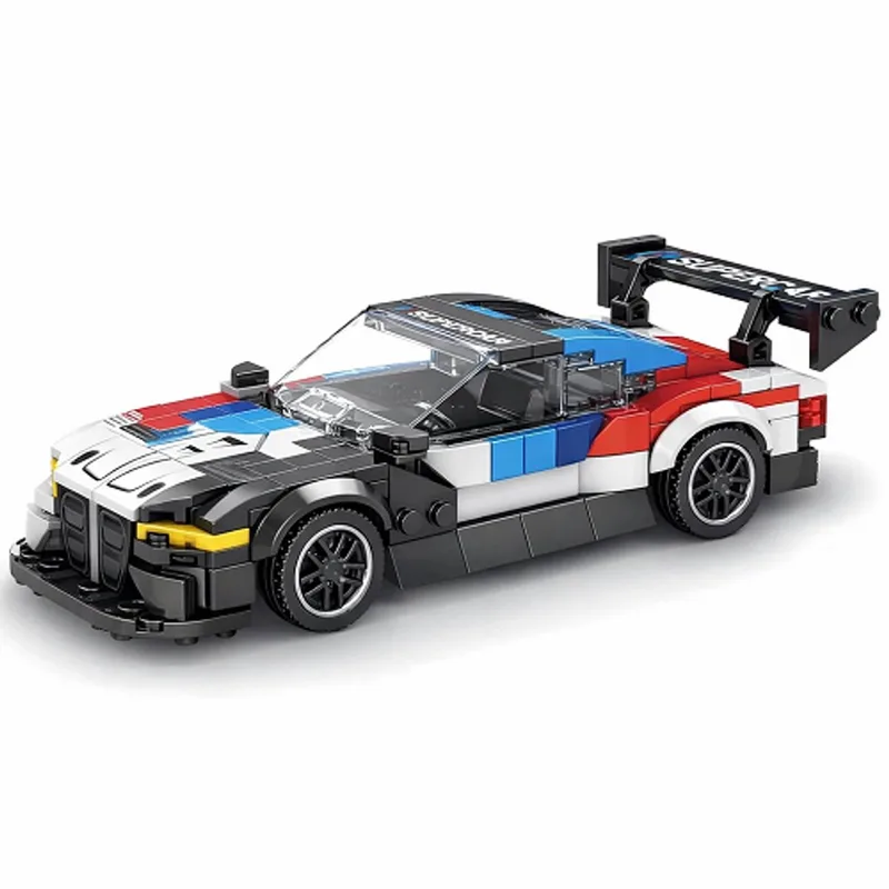Reobrix 672 - raceauto speelgoed - supercar - meerkleurig - 363 pcs - 14+ van Reobrix in Wit – productfoto