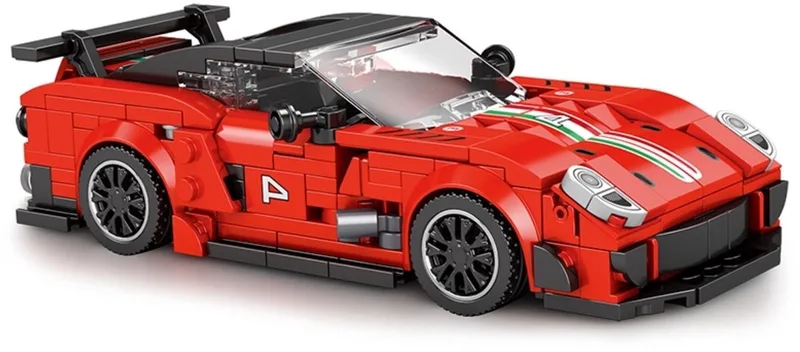 Reobrix 676 Ferrari 599XX Evo 1:24 bouwset | City fast champions adventure | Creator classic motor bouwpakket | Technic speelgoed ideas voor volwassenen | Icons furious speed auto | Technische bouwdoos met 413 bloks by Reobrix in Auto geschikt voor lego – product photo