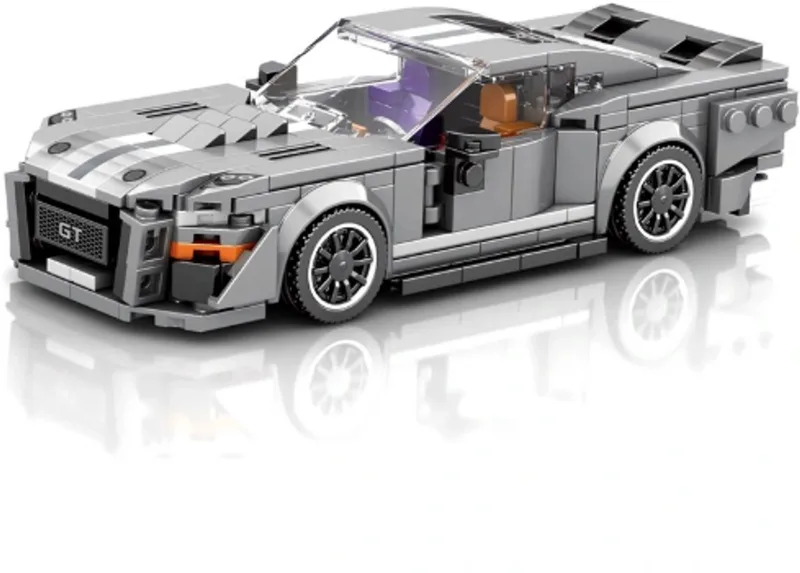 Reobrix 682 - raceauto bouwen - speelgoed - 437 pcs - 14+ van Reobrix in Grijs – productfoto