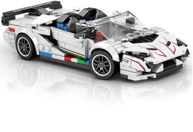 Reobrix 687 Lamborghini Aventador SVJ 1:24 bouwset | City fast champions adventure | Creator classic motor bouwpakket | Technic speelgoed ideas voor volwassenen | Icons furious speed auto | Technische bouwdoos met 382 bloks