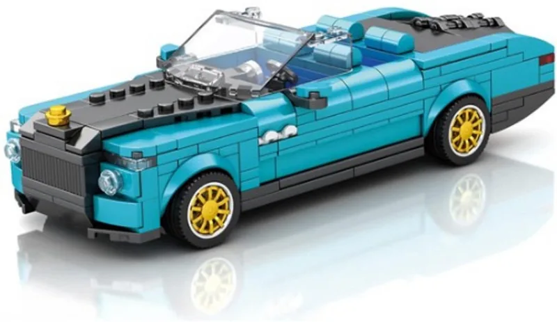 Reobrix 688 - raceauto bouwen - 417 pcs - 14+ van Reobrix in Blauw – productfoto