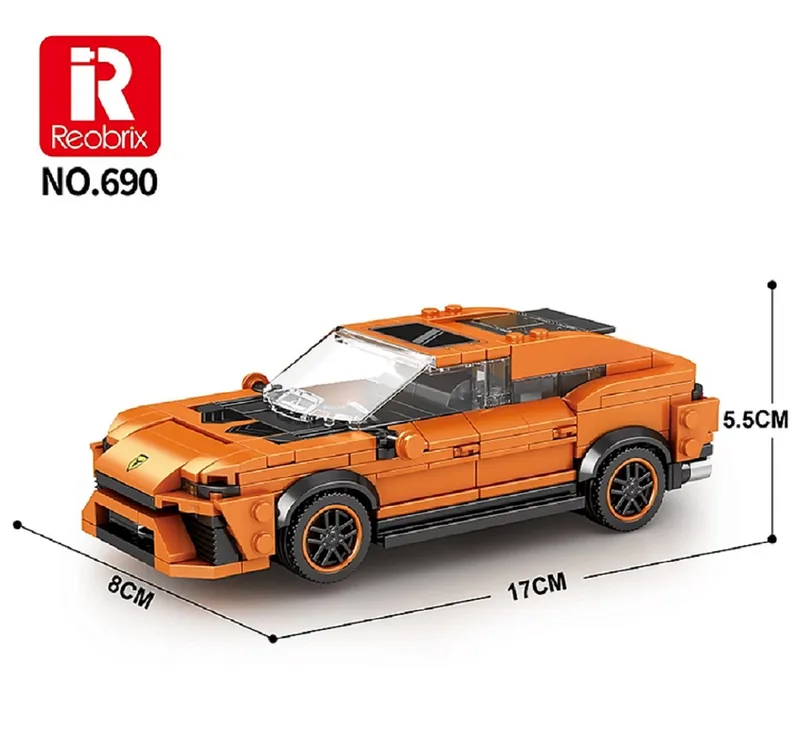 Reobrix 690 Super-SUV Speed Champion Konstruktions-Spielset, (408 St) von Reobrix – Produktfoto 5 von 5