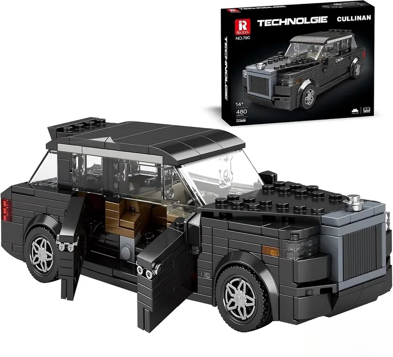 Reobrix 790 Cullinan SUV 1:24 bouwset | City fast champions adventure | Creator classic motor bouwpakket | Technic speelgoed ideas voor volwassenen | Icons furious speed auto geschikt voor lego | Technische bouwdoos met 480 bouwstenen van Reobrix in Racing: 1:24 Cullinan SUV – productfoto