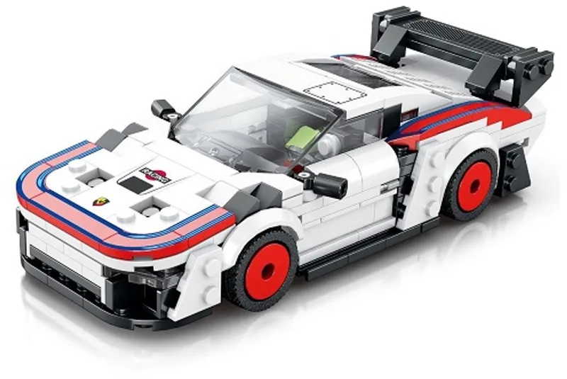 Reobrix 792 - race auto - raceauto - porsche - 346 pcs van Reobrix in Wit – productfoto