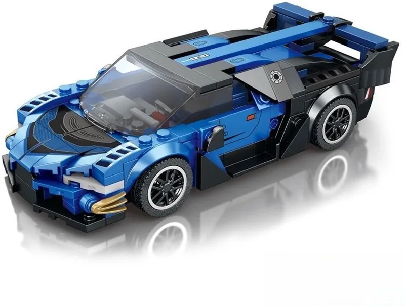 Reobrix 795 Bugatti Vision GT 1:24 bouwset | City fast champions adventure | Creator classic motor bouwpakket | Technic speelgoed ideas voor volwassenen | Icons furious speed auto geschikt voor lego | Technische bouwdoos met 356 bouwstenen van Reobrix in Racing: 1:24 Bugatti Vision GT – productfoto