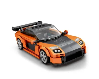 Reobrix 804 Mazda RX7 1:24 bouwset | City fast champions adventure | Creator classic motor bouwpakket | Technic speelgoed ideas voor volwassenen | Icons furious speed auto | Technische bouwdoos met 367 bloks de Reobrix en Auto geschikt voor lego – photo du produit 2 sur 5