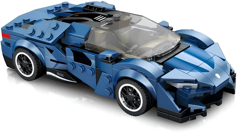 Reobrix 805 Koenigsegg Agera bouwset | City fast champions adventure | Creator classic motor bouwpakket | Technic speelgoed ideas voor volwassenen | Icons furious speed auto geschikt voor lego | Technische bouwdoos met 373 bouwstenen van Reobrix in Racing: 1:24 Koenigsegg Agera – productfoto