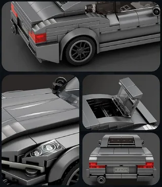Reobrix 815 BMW M4 Coupé bouwset | City fast champions adventure | Creator classic motor bouwpakket | Technic speelgoed ideas voor volwassenen | Icons furious speed auto | Technische bouwdoos met 369 bloks de Reobrix en Auto geschikt voor lego – photo du produit 3 sur 5