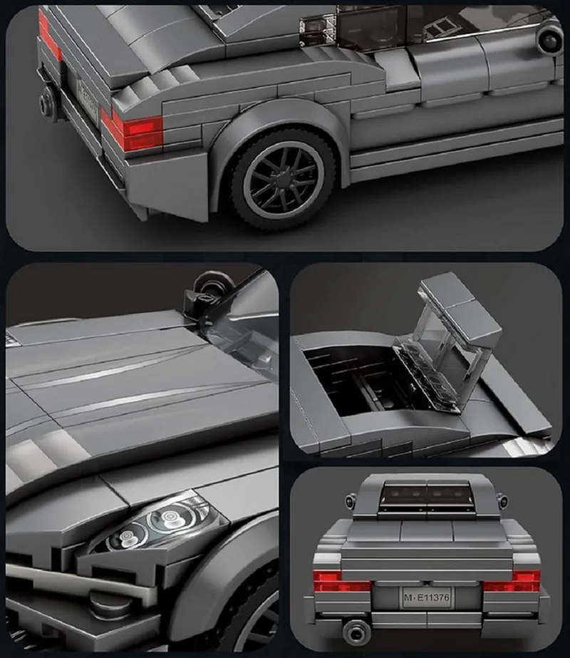 Reobrix 815 BMW M4 Coupé bouwset | City fast champions adventure | Creator classic motor bouwpakket | Technic speelgoed ideas voor volwassenen | Icons furious speed auto | Technische bouwdoos met 369 bloks de Reobrix en Auto geschikt voor lego – photo du produit 3 sur 5