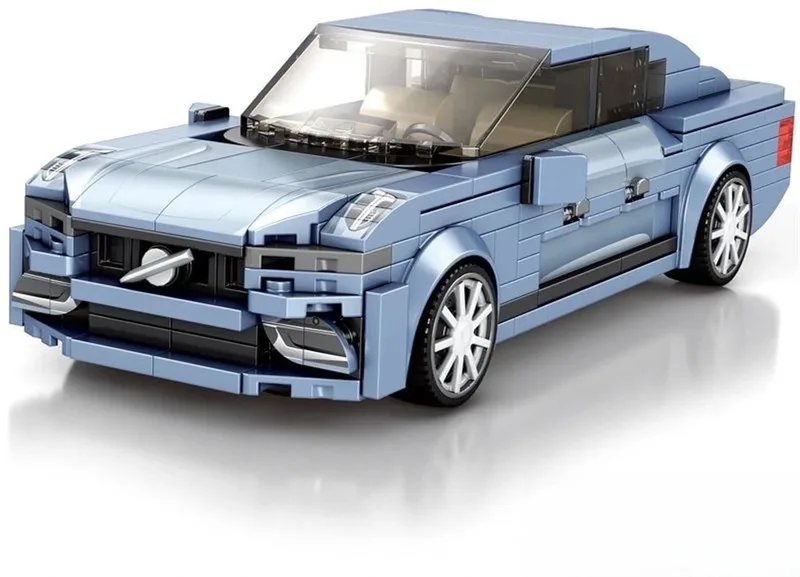 Reobrix 817 Volvo S90 bouwset | City fast champions adventure | Creator classic motor bouwpakket | Technic speelgoed ideas voor volwassenen | Icons furious speed auto geschikt voor lego | Technische bouwdoos met 387 bouwstenen van Reobrix in Racing: 1:24 Volvo S90 – productfoto