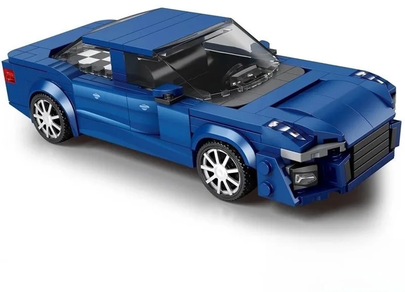 Reobrix 822 Nissan GT-R bouwset | City fast champions adventure | Creator classic motor bouwpakket | Technic speelgoed ideas voor volwassenen | Icons furious speed auto geschikt voor lego | Technische bouwdoos met 330 bouwstenen van Reobrix in Racing: 1:24 Nissan GT-R – productfoto