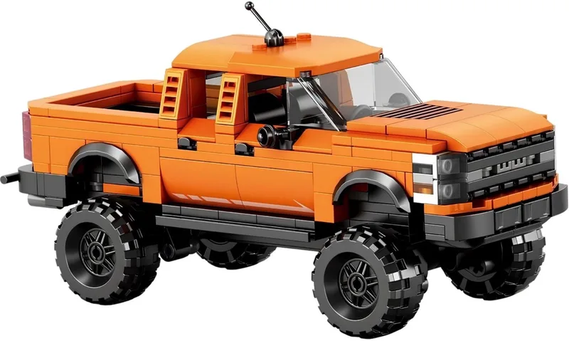 Reobrix 827 Ford F-150 Raptor Pick-up Truck 1:24 bouwset | City fast champions adventure | Creator classic motor bouwpakket | Technic speelgoed ideas voor volwassenen | Icons furious speed auto | Technische bouwdoos met 423 bloks by Reobrix in Auto geschikt voor lego – product photo