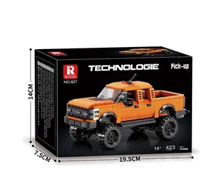 Reobrix 827 Ford F-150 Raptor Pick-up Truck 1:24 bouwset | City fast champions adventure | Creator classic motor bouwpakket | Technic speelgoed ideas voor volwassenen | Icons furious speed auto | Technische bouwdoos met 423 bloks de Reobrix en Auto geschikt voor lego – photo du produit 5 sur 5