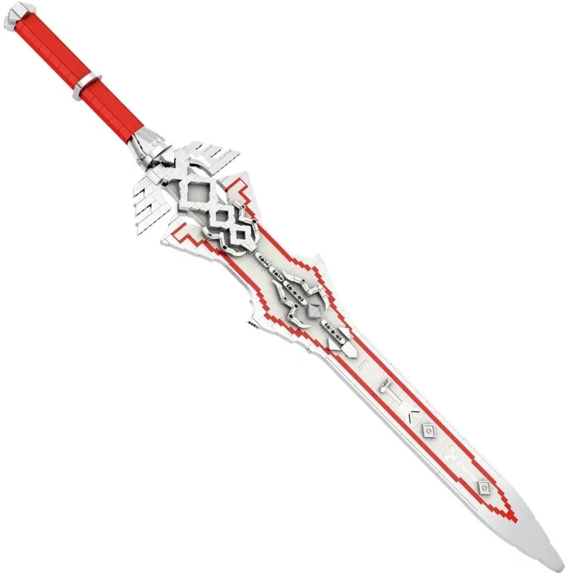 Reobrix 99015 Claymore Ridders Zwaard bouwset | Icons cosplay carnaval accessoires modelbouw | Educatief speelgoed bouwpakketten voor kinderen & volwassenen | Geschikt voor Lego | DIY creator kasteel decoratie | bouwdoos met 981 bouwstenen by Reobrix in Modelbouw – Zwaard Claymore – product photo