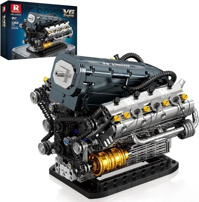 V6-motor 33013 de Reobrix en Modelbouw – V6 Engine – photo du produit