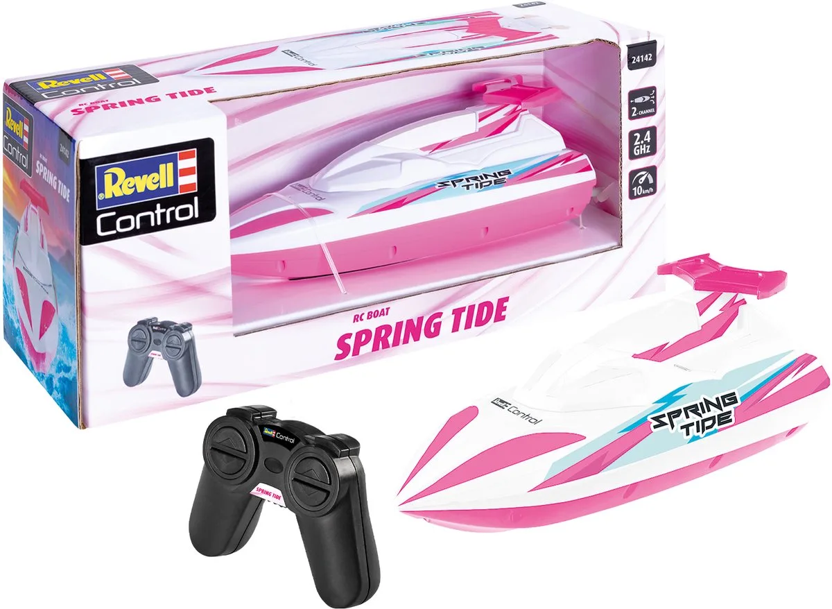 RC voertuig - 24142 RC Boat Spring Tide - Pink RC Model Kant en Klaar de Revell en Rose – photo du produit