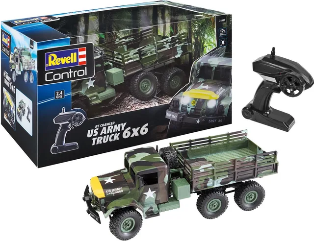 RC voertuig - 24439 RC Crawler US Army Truck RC Model Kant en Klaar - 1:16 - Elektrisch