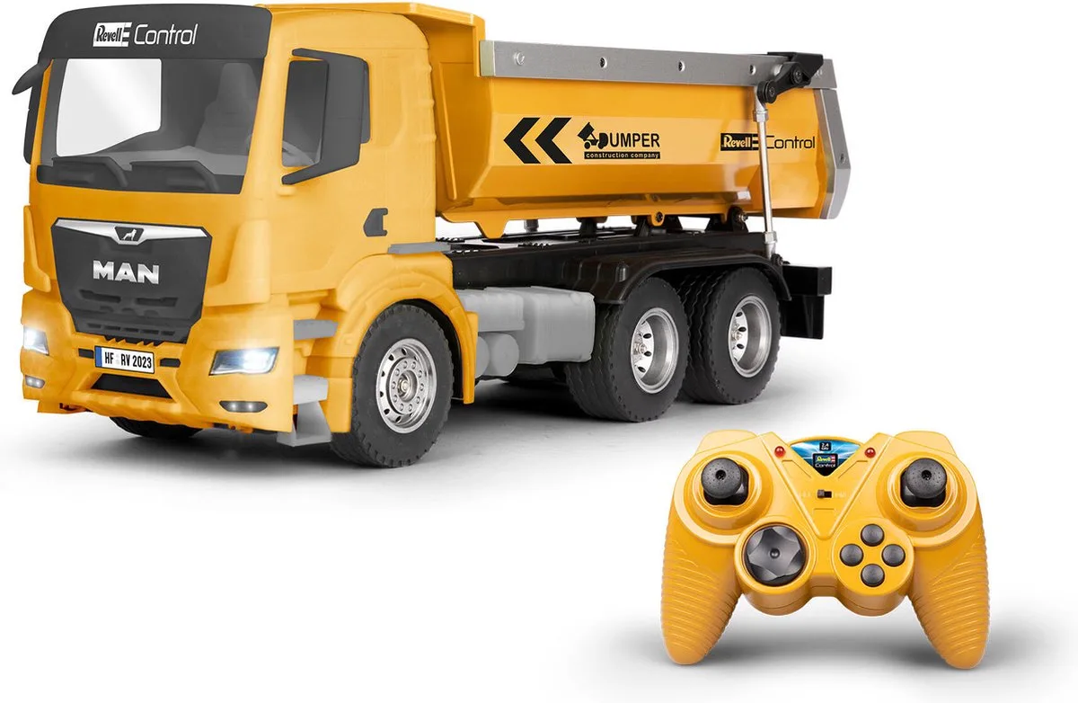 RC voertuig - 24454 RC Kieper Vrachtwagen MAN TGS 33.510 6X4 BB CH RC Model Kant en Klaar - 1:14 van Revell in Meerkleurig – productfoto