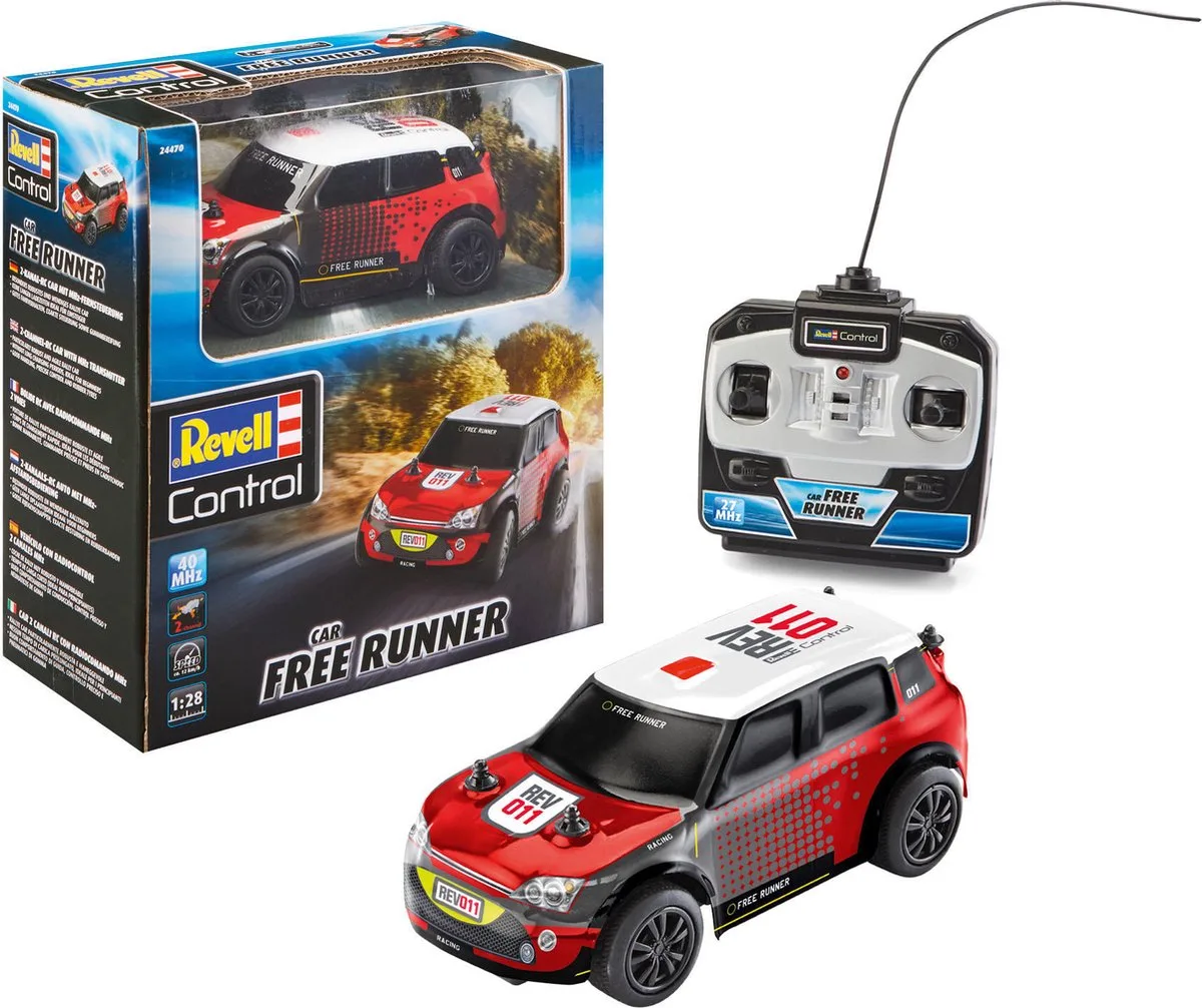 RC voertuig - 24470 RC Car - Free Runner RC Model Kant en Klaar - 1:28 van Revell in Meerkleurig – productfoto