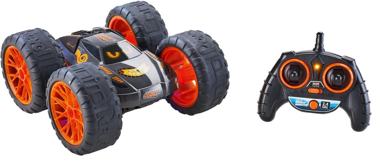 RC voertuig - 24554 RC Stunt Car - 1080 Wheely Monster RC Model Kant en Klaar van Revell in Meerkleurig – productfoto