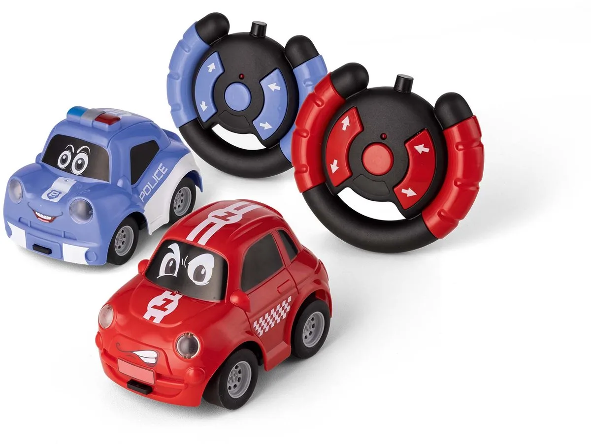 RC voertuig - 24592 Mini RC Auto Set - My Little Police Chase - 2 Auto#039 - 2,4GHz RC Model Kant en Klaar de Revell en Multicolore – photo du produit