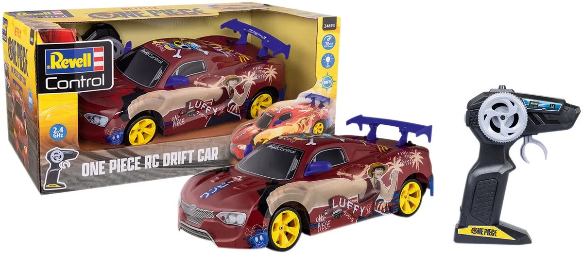 RC voertuig - 24693 RC Auto - Anime Drift Car - One Piece - 2,4 GHz RC Model Kant en Klaar - 1:18 de Revell en Multicolore – photo du produit