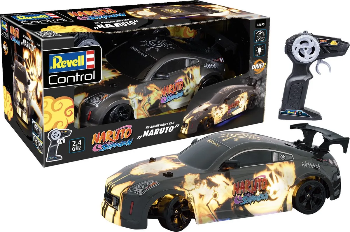 RC voertuig - 24695 RC Auto - Anime Drift Car -Naruto- - 2,4GHz RC Model Kant en Klaar - 1:18 från Revell i Flerfärgad – produktbild