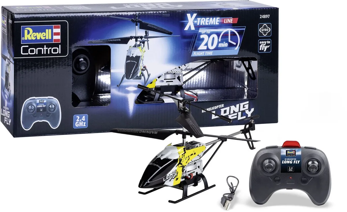 RC voertuig Helikopters - 24897 RC Helikopter - Extreme Helicopter -Long Fly- - 2,4 GHz RC Model Kant en Klaar de Revell en Multicolore – photo du produit