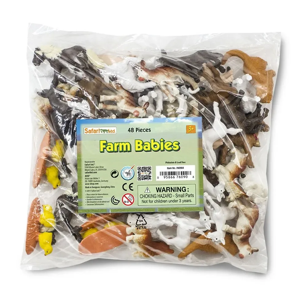 Figurer Af Bondegårdsdyr 48 Stykker fra Safari Ltd – produktbillede